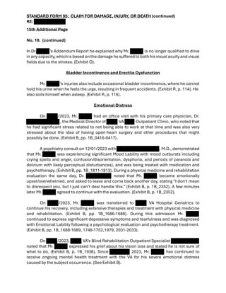 Sf95 Detailed Medical Malpractice Claim and Evidence Documentation | PDF