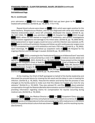 Sf95 Detailed Medical Malpractice Claim and Evidence Documentation | PDF