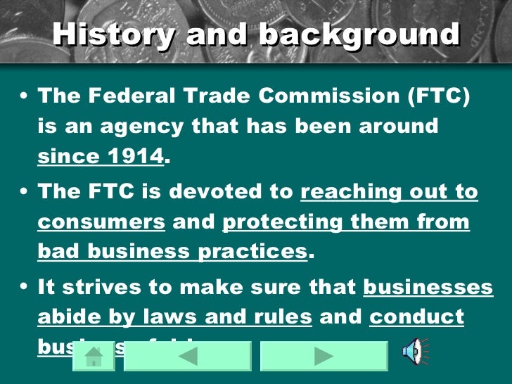 Federal Trade Commission Ppt Presentation Federal Trade Commission Ppt Presentation