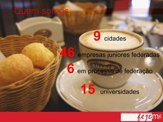 9 cidades
46 empresas juniores federadas
 6 em processo de federação
      15    universidades
 
