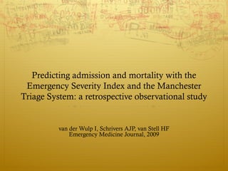 Manchester Risk Score O sistema de classificação de risco de Manchester | PPT