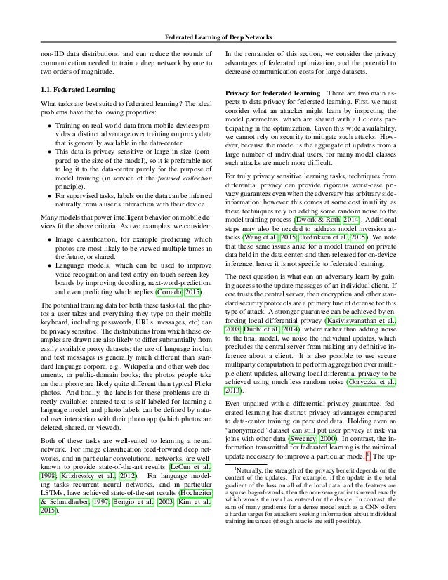 federated learning of deep networks using model averaging