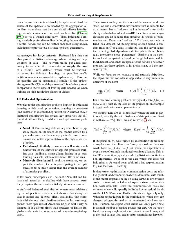 federated learning of deep networks using model averaging
