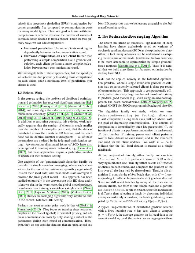 federated learning of deep networks using model averaging