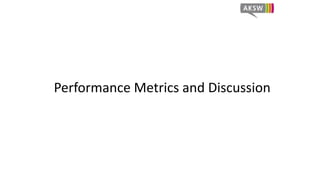 Performance Metrics and Discussion 
 