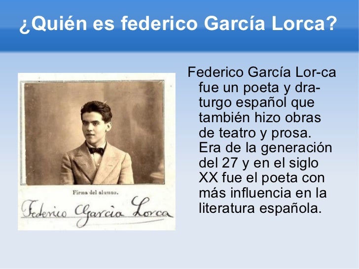 Federico García Lorca Julio