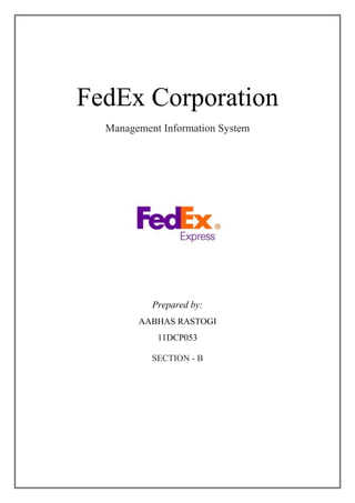 Fedex Inform Fedex corporation (MIS) | DOCX