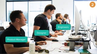 Product Manager
Designer
Engineers
2
 