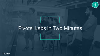 Pivotal Labs in Two Minutes
1
 