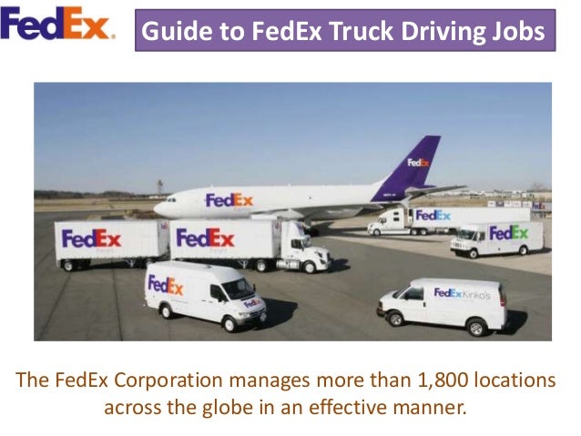 Fedex Owner Operator Truck Driving Jobs