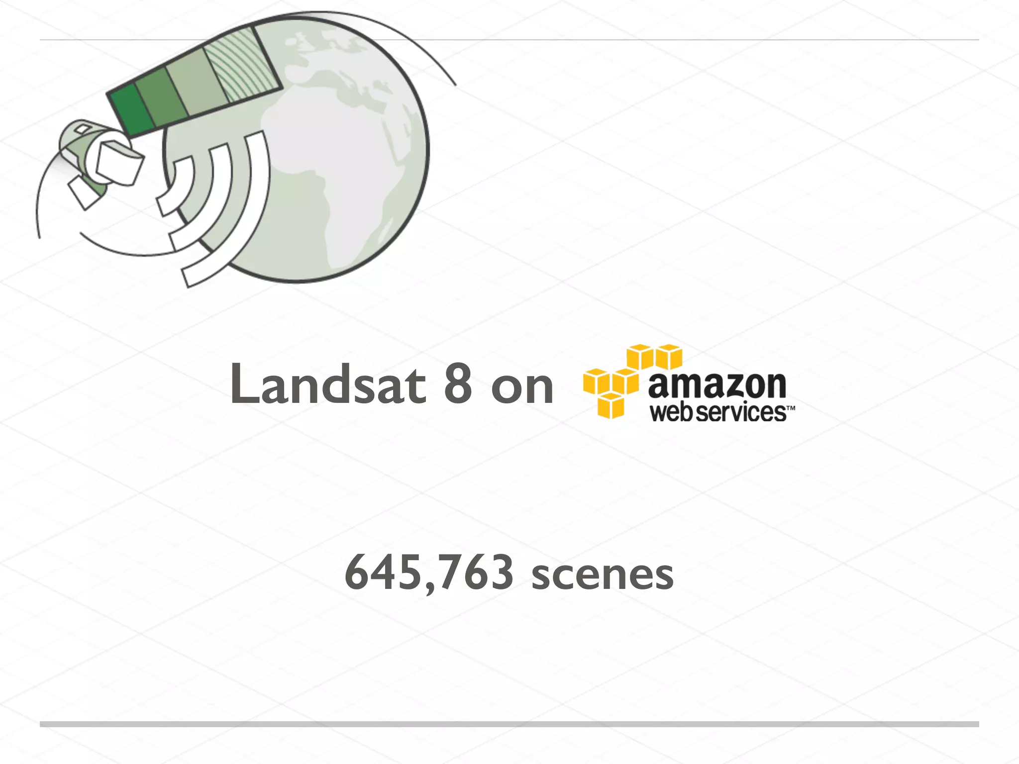 Landsat 8 on
645,763 scenes
 