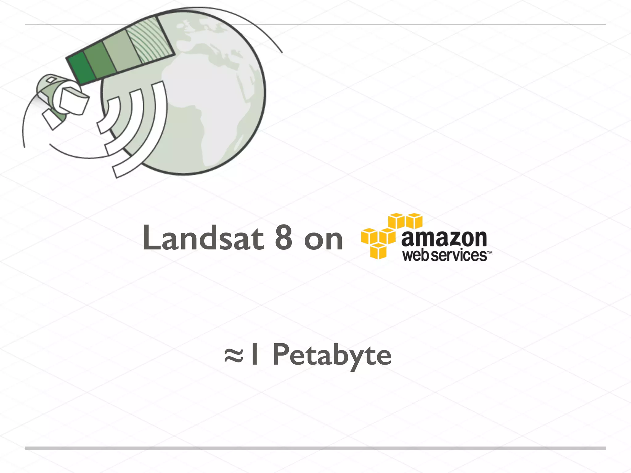 Landsat 8 on
≈1 Petabyte
 