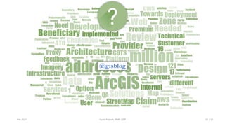 Q&A
@gisblog
Feb 2017 Harsh Prakash, PMP, GISP 10 / 10
 