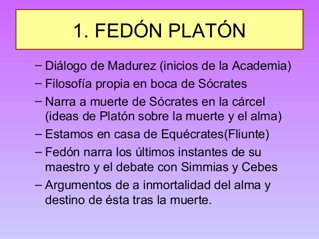 Presentación de los textos-PAU de Fedón (Platón)