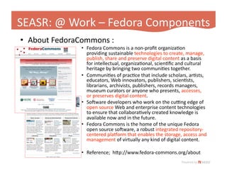 Fedora App Slide 2009 Hastac