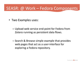 Fedora App Slide 2009 Hastac