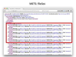 METS: fileSec
 