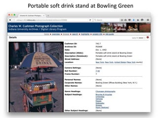 Portable soft drink stand at Bowling Green
 