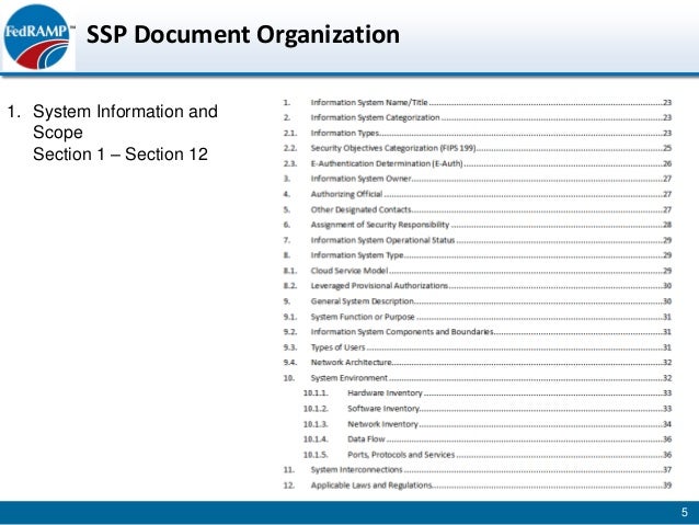 Fedramp developing system security plan slides Fedramp developing system security plan slides