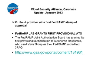 Cloud Security Alliance GRC Stack
 