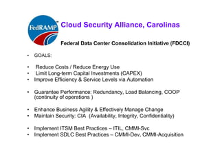 ISACA Research Triangle Chapter
Federal IT Shared Services Strategy
 
