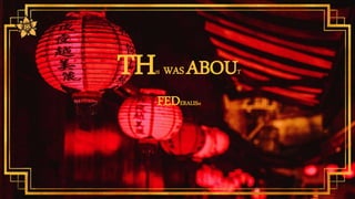 THIS WAS ABOUT
FEDERALISM
 