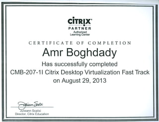 CMB-207-11        Citrix Desktop Virtualization