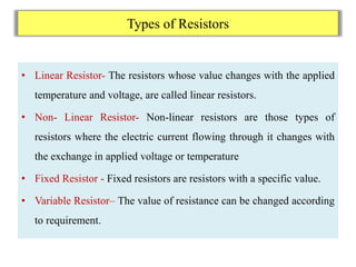 Basic Electrical Parameters ( Basic Electrical Engineering) PPTX