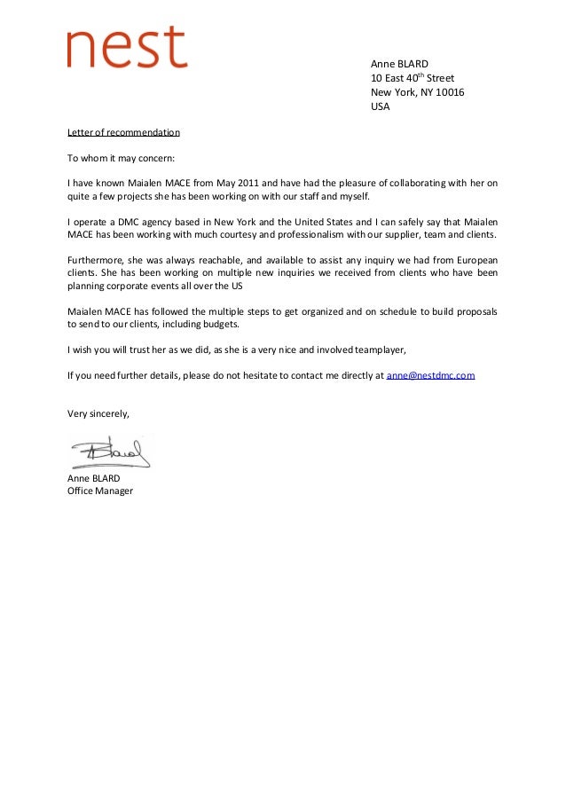 reference letter nest dmc letter recommendation immigration