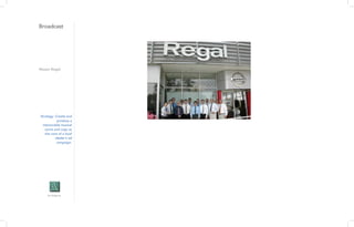 Broadcast
Nissan Regal
Strategy: Create and
produce a
memorable musical
score and copy as
the core of a local
dealer's ad
campaign.
Art Halperin
 