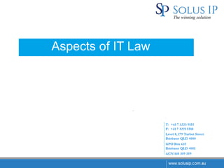Aspects of IT Law
 
