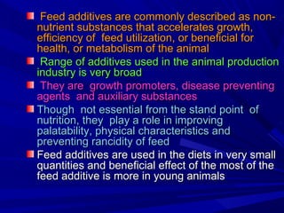 Feed additives for livestock and poultry | PPT