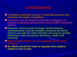 Feed additives for livestock and poultry | PPT