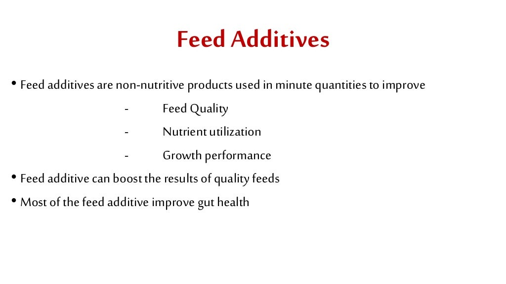 Feed additives for poultry