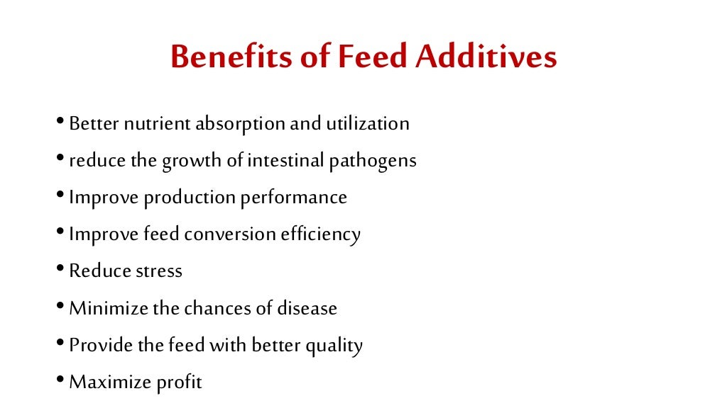 Feed additives for poultry