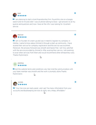 MyOnlineCA Client Reviews
