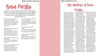 Role model interview Role model history
 