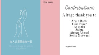 Final pages
Not finished
 