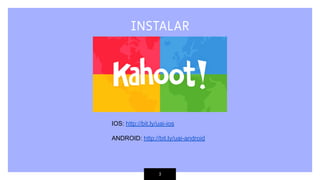 3
IOS: http://bit.ly/uai-ios
ANDROID: http://bit.ly/uai-android
INSTALAR
 