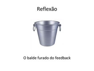 Reflexão O balde furado do feedback 