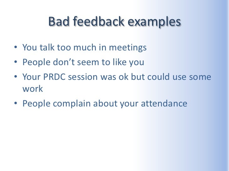 Feedback, The Lynch Pin a Good Team