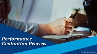 Performance
Evaluation Process
Your Company Name
 