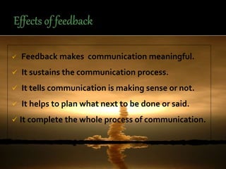Feedback communication