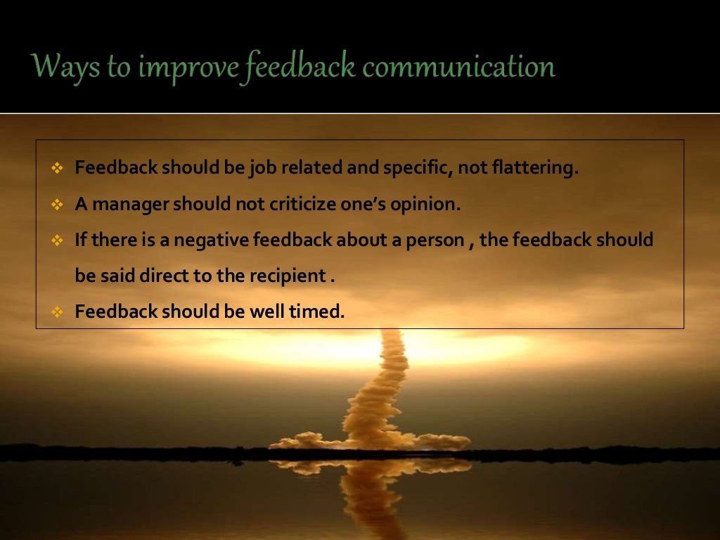 Feedback communication