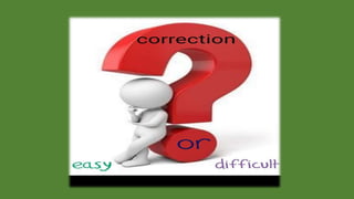 Feedback & Error correction 