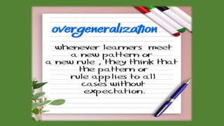 Feedback & Error correction 