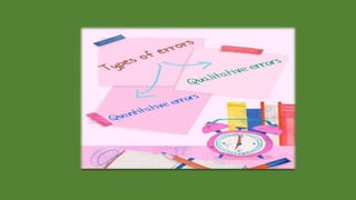 Feedback & Error correction 