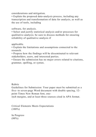 Feedback for 6-2 Milestone Three Methodology, Design, and Data.docx