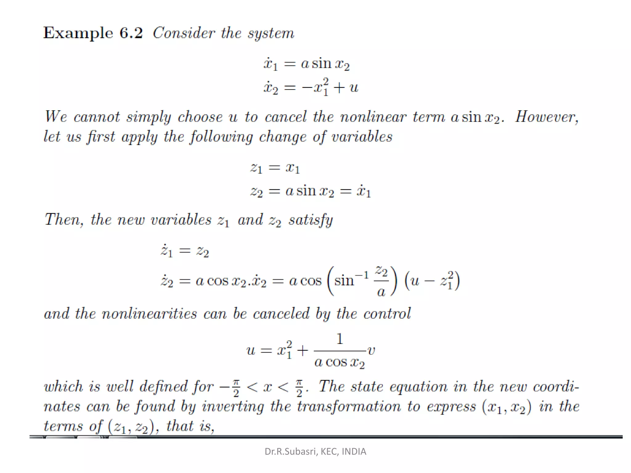 Dr.R.Subasri, KEC, INDIA
 