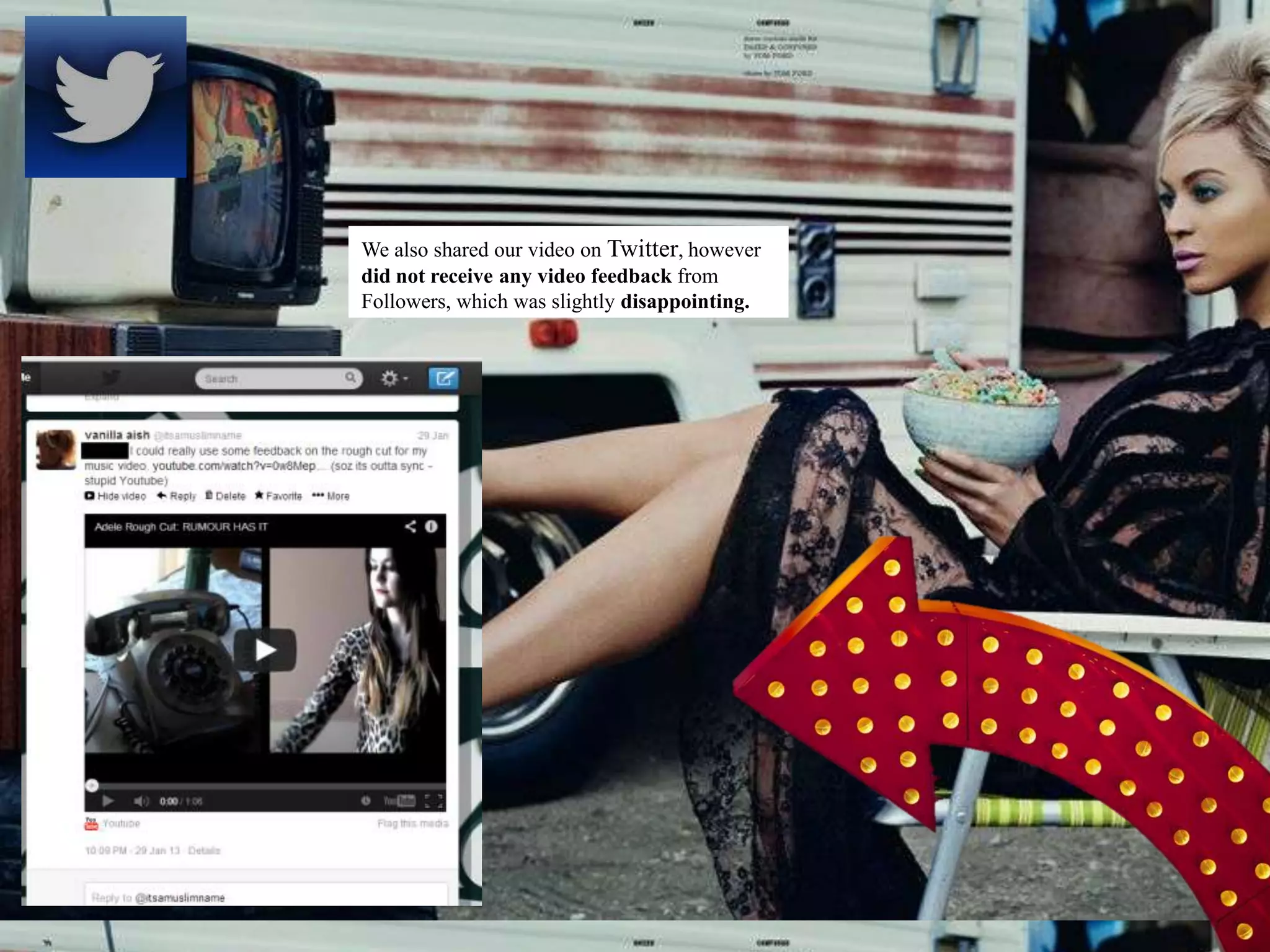 We also shared our video on Twitter, however
did not receive any video feedback from
Followers, which was slightly disappointing.
 